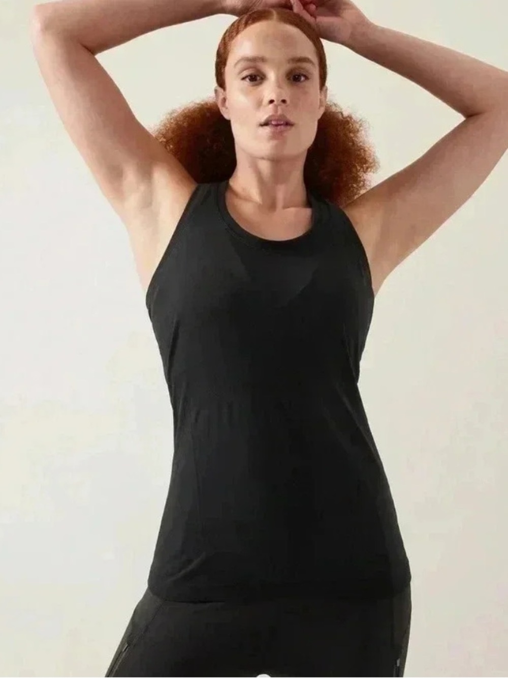 Athleta Black Momentum Seamless Tank Size Large